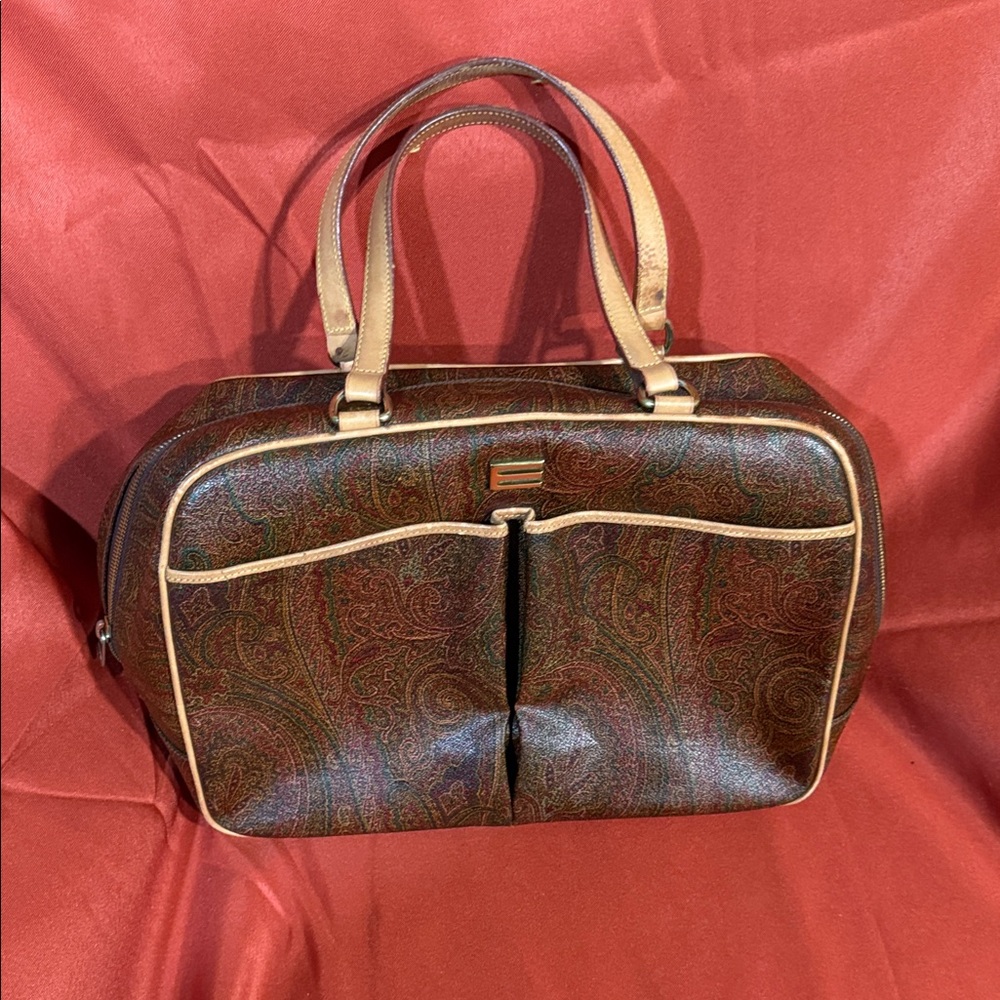 Paisley Brown and Tan Etro  Bag
